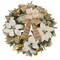 White Gold Poinsettia Wreath - 22" Handcrafted Elegant Christmas Décor